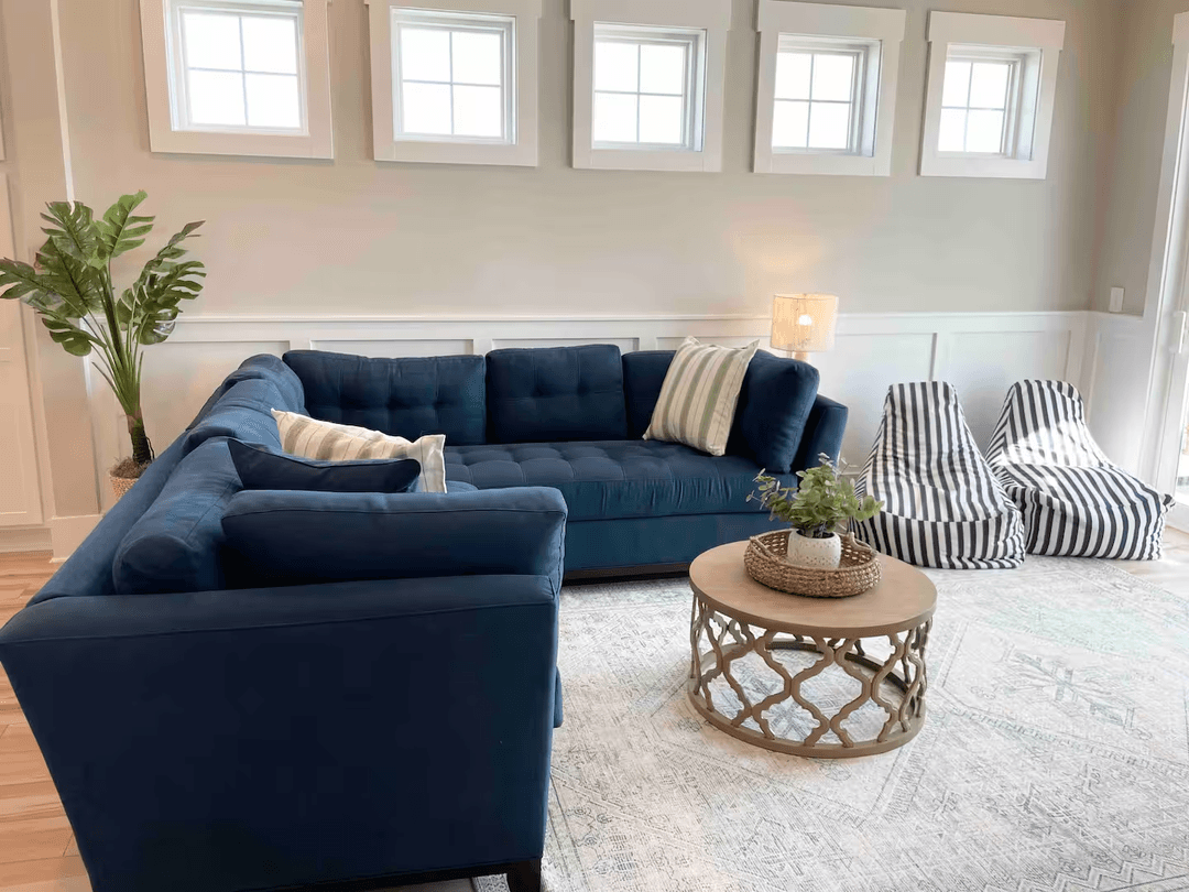 Living room corner before Magic Shots perspective fix