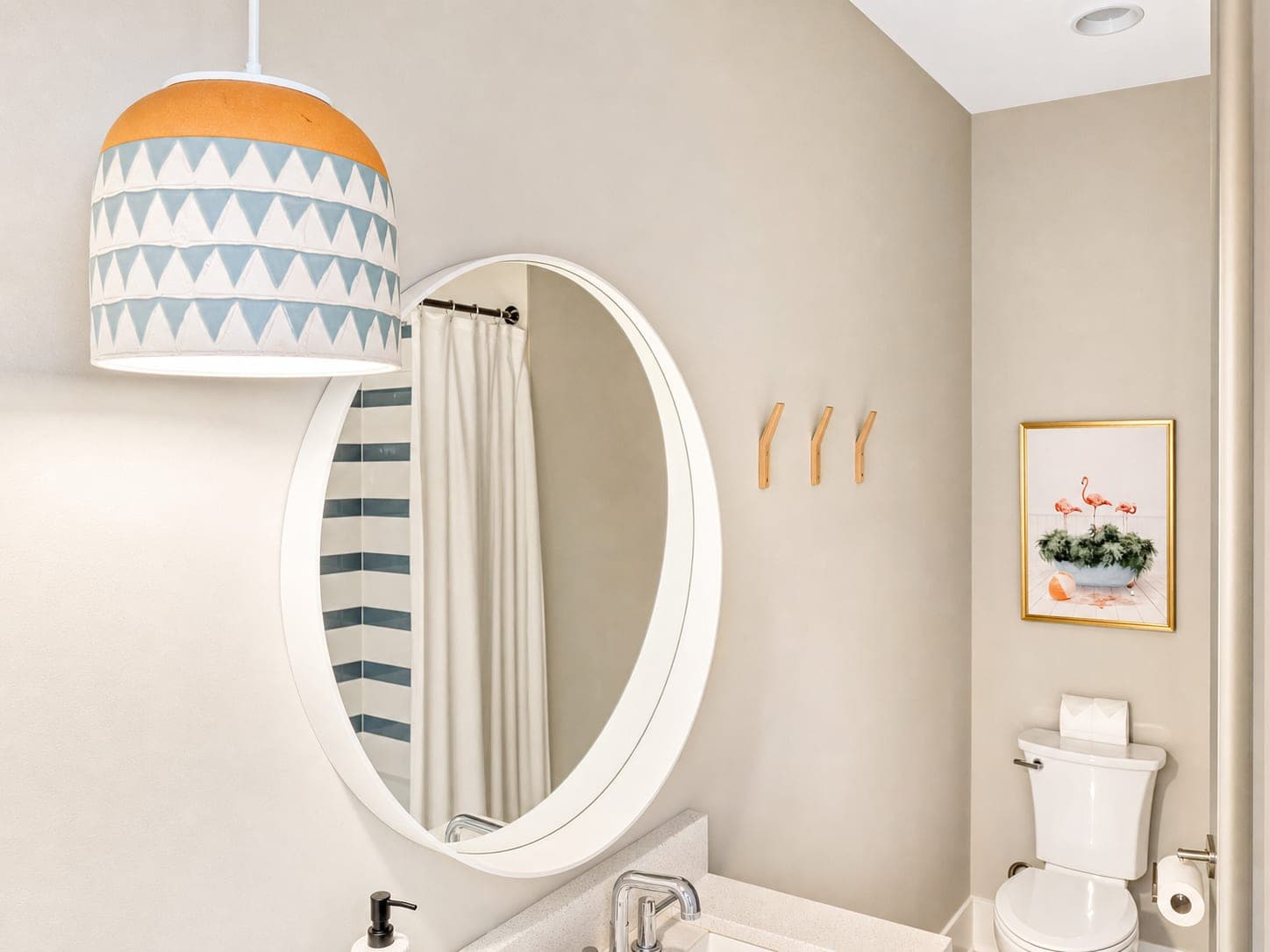 Enhanced rental bathroom detail photo with brighter light and cleaner presentation